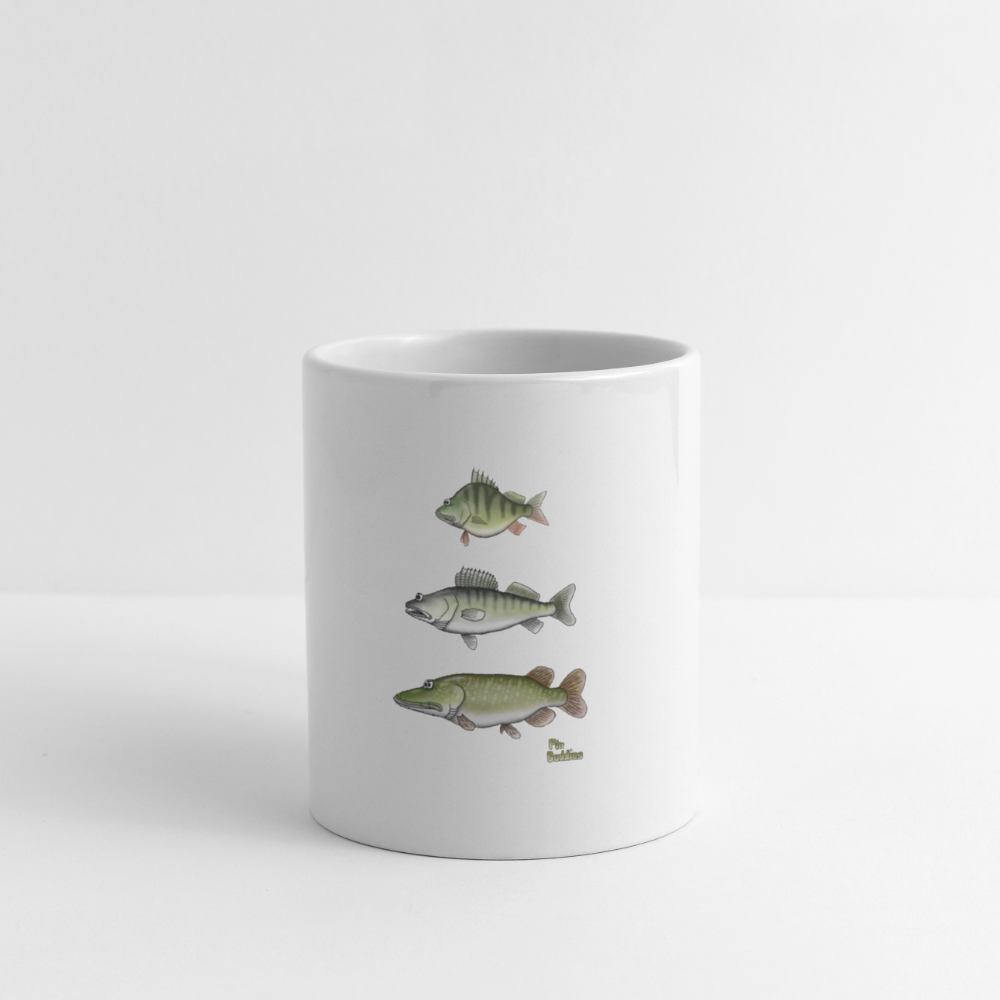 Hecht Zander Barsch Triple - Tasse - Weiß