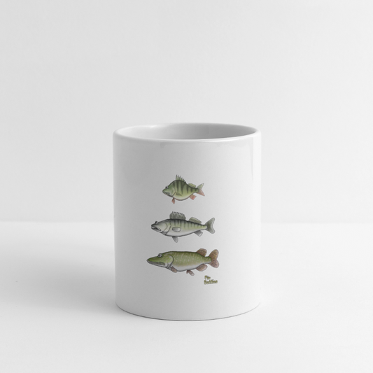 Hecht Zander Barsch Triple - Tasse - Weiß