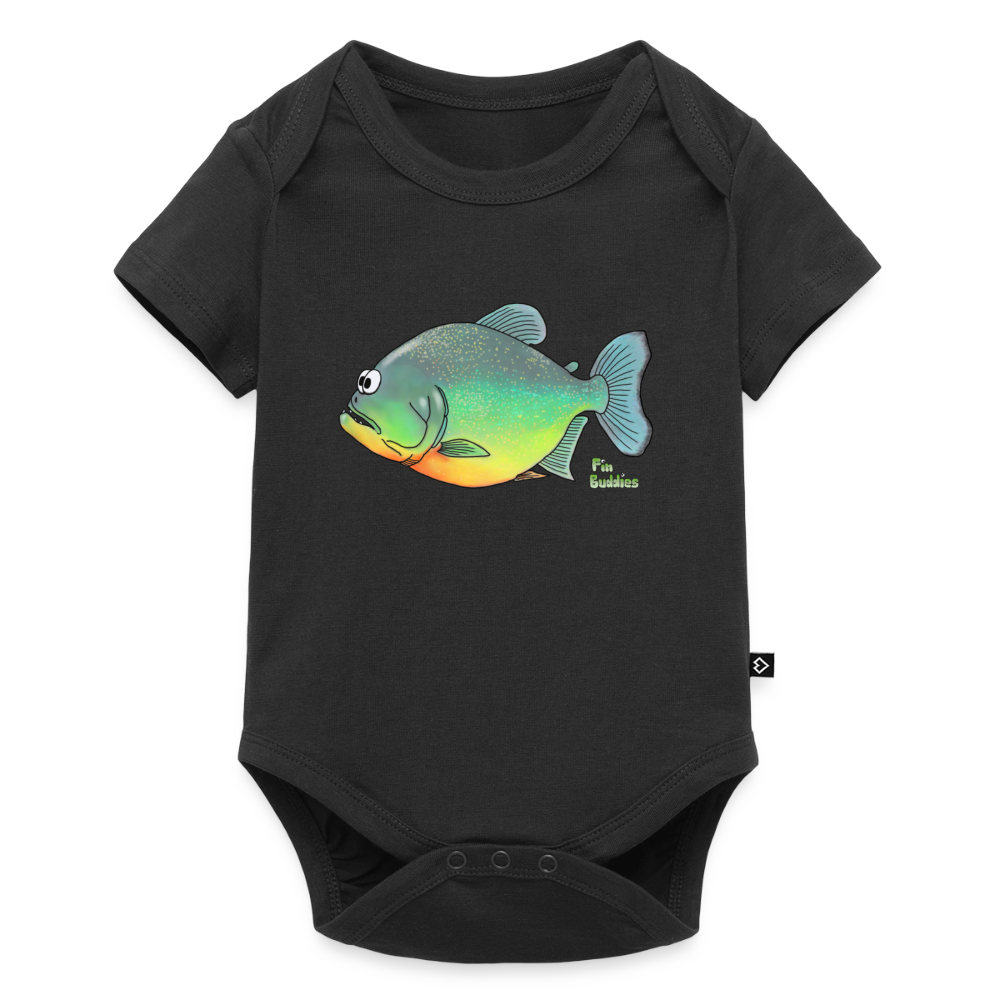 Piranha - Baby Bio-Kurzarm-Body - Schwarz