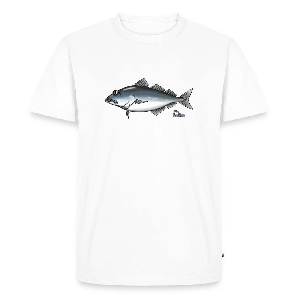 Seelachs - Männer Premium Bio T-Shirt - Weiß