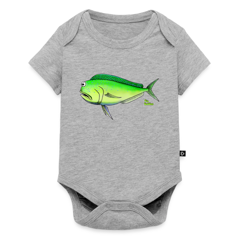 Mahi Mahi - Baby Bio-Kurzarm-Body - Grau meliert