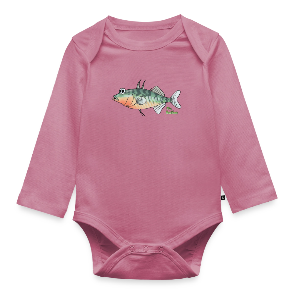 Stichling - Baby Bio-Langarm-Body - Mauve