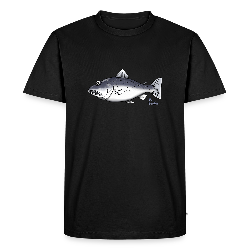 Meerforelle - Männer Premium Bio-T-Shirt - Schwarz