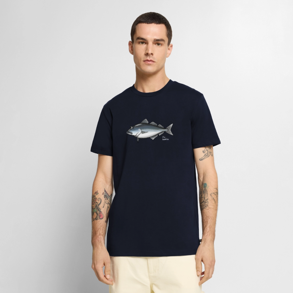 Seelachs - Männer Premium Bio T-Shirt - Navy