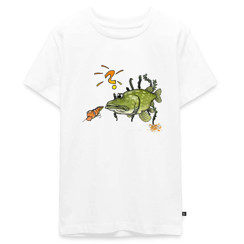 Nessy and the Mom  - Teenager Premium Bio T-Shirt - Weiß