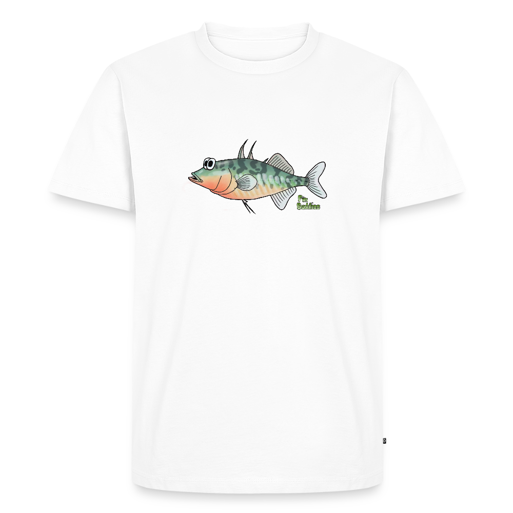 Stichling - Männer Premium Bio T-Shirt - Weiß