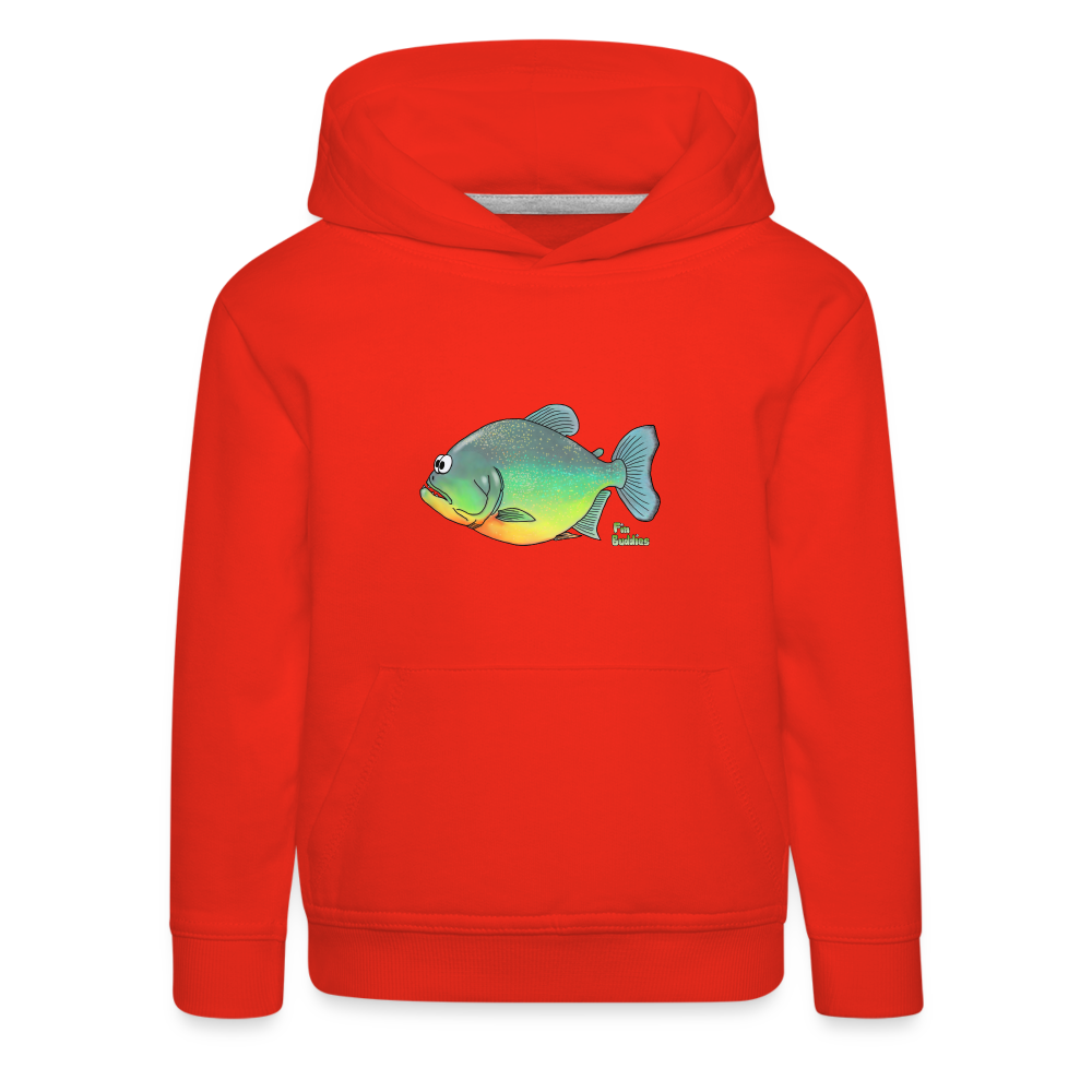 Piranha - Kinder und Jugendliche Premium Hoodie - Rot