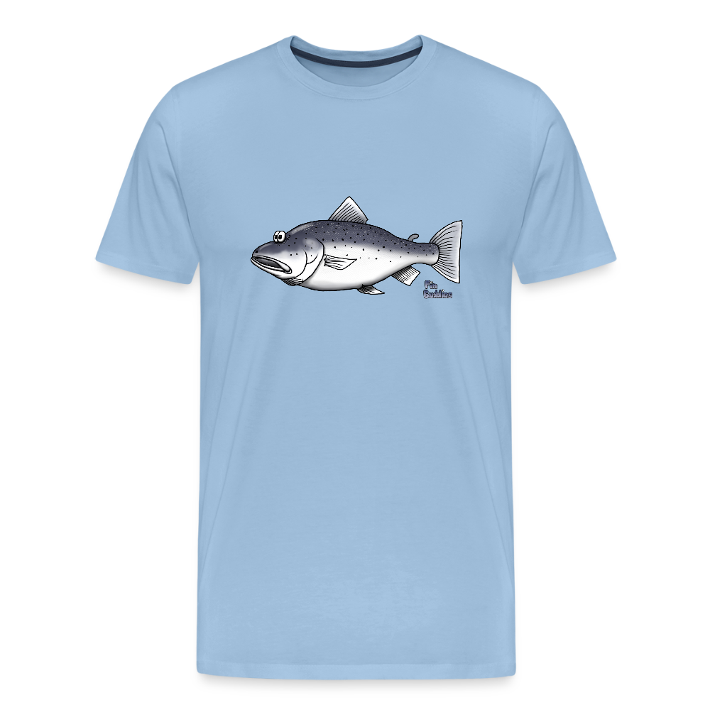 Meerforelle - Männer Premium Bio-T-Shirt - Sky