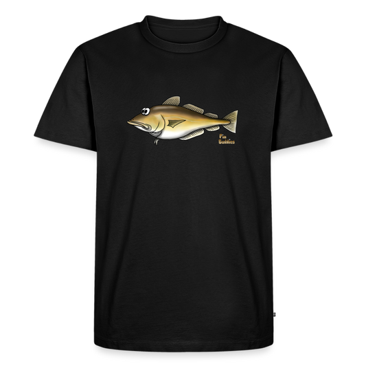 Pollack - Männer Premium Bio T-Shirt - Schwarz