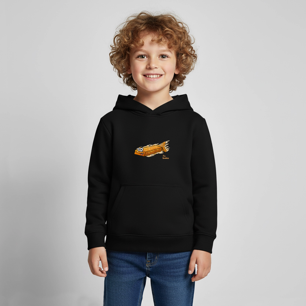 Fischstäbchen - Kinder Premium Hoodie - Schwarz