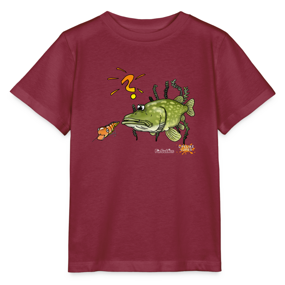 Nessy and the Mom  - Kinder Premium Bio T-Shirt - Burgunderrot