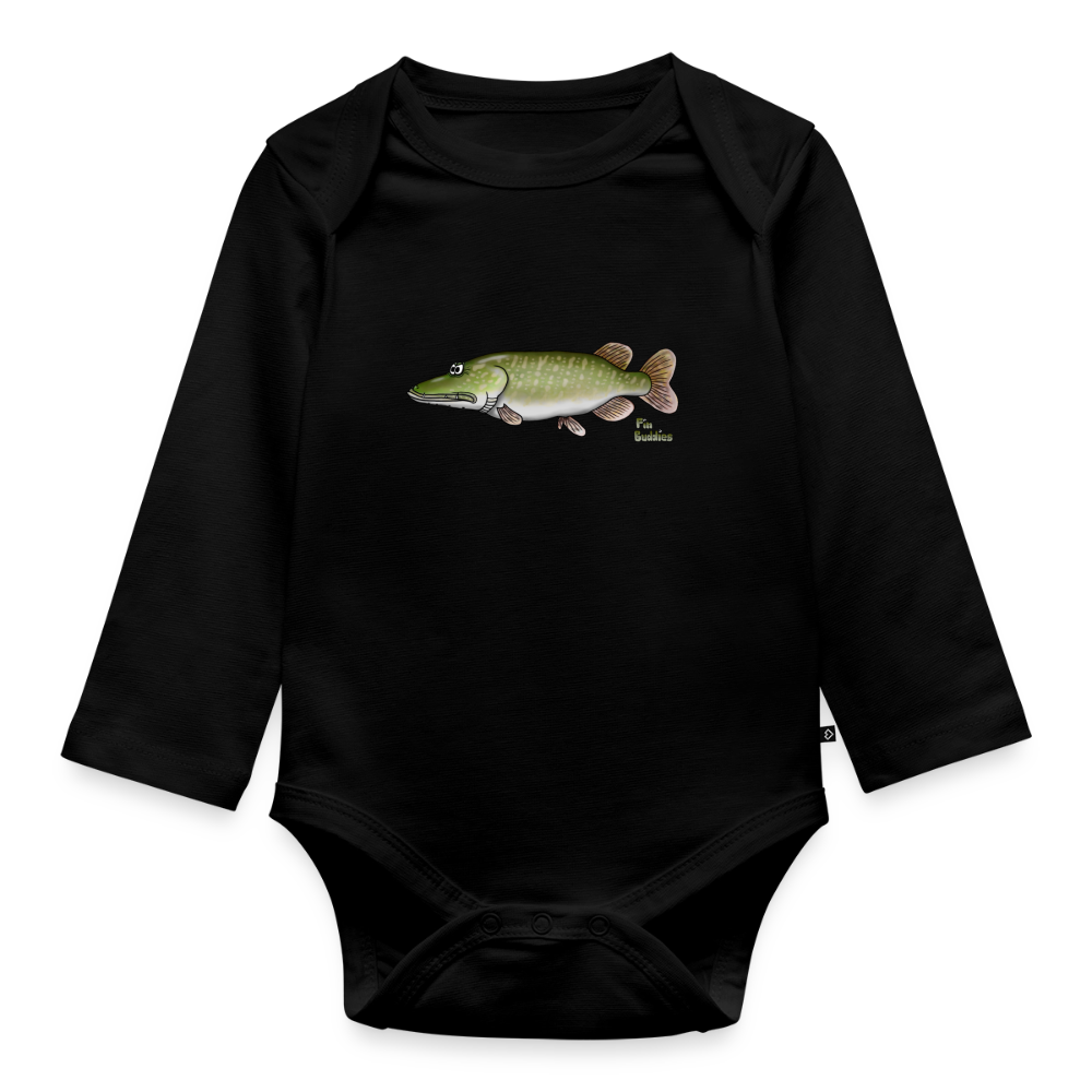 Hecht - Baby Bio-Langarm-Body - Schwarz