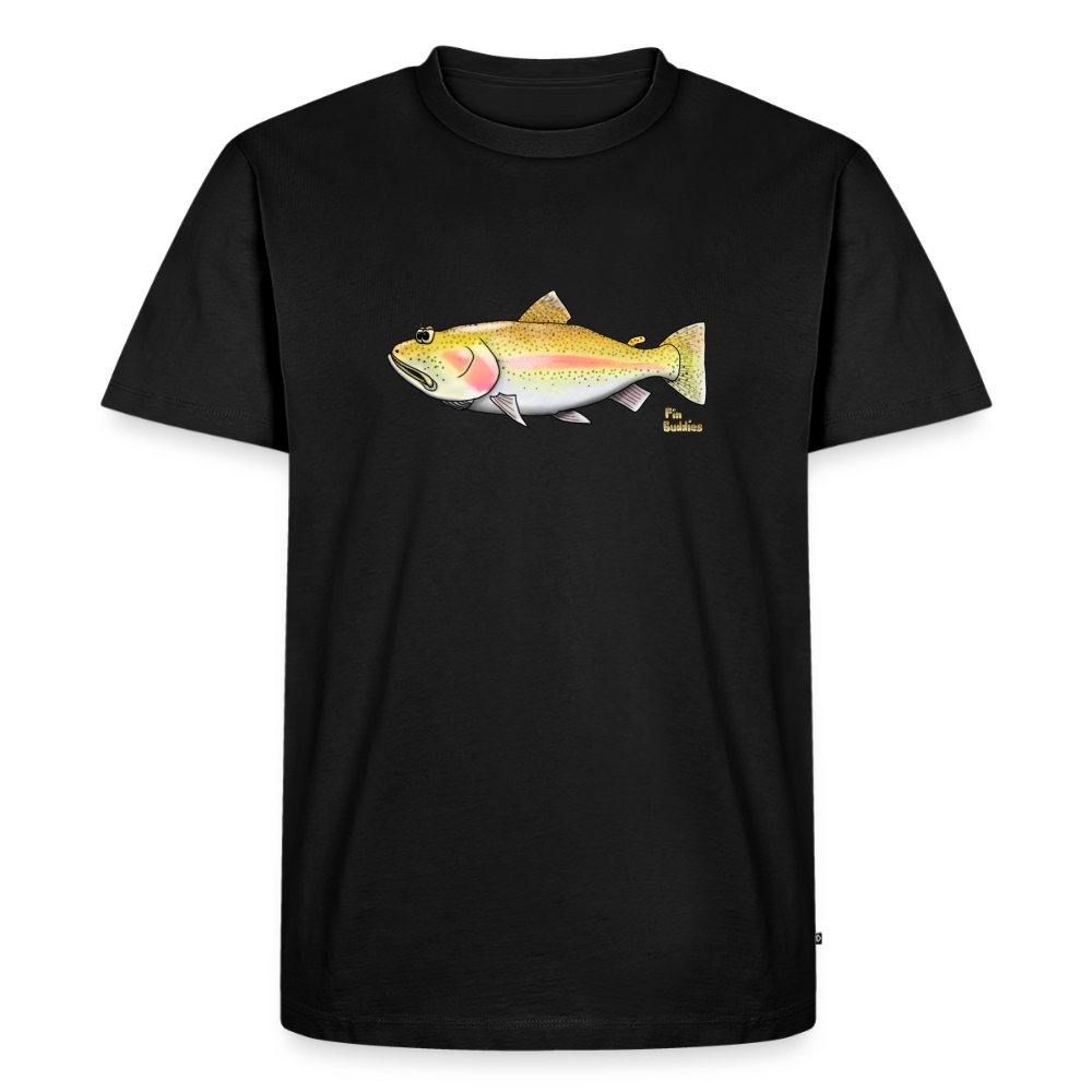 Goldforelle - Männer Premium Bio T-Shirt - Schwarz