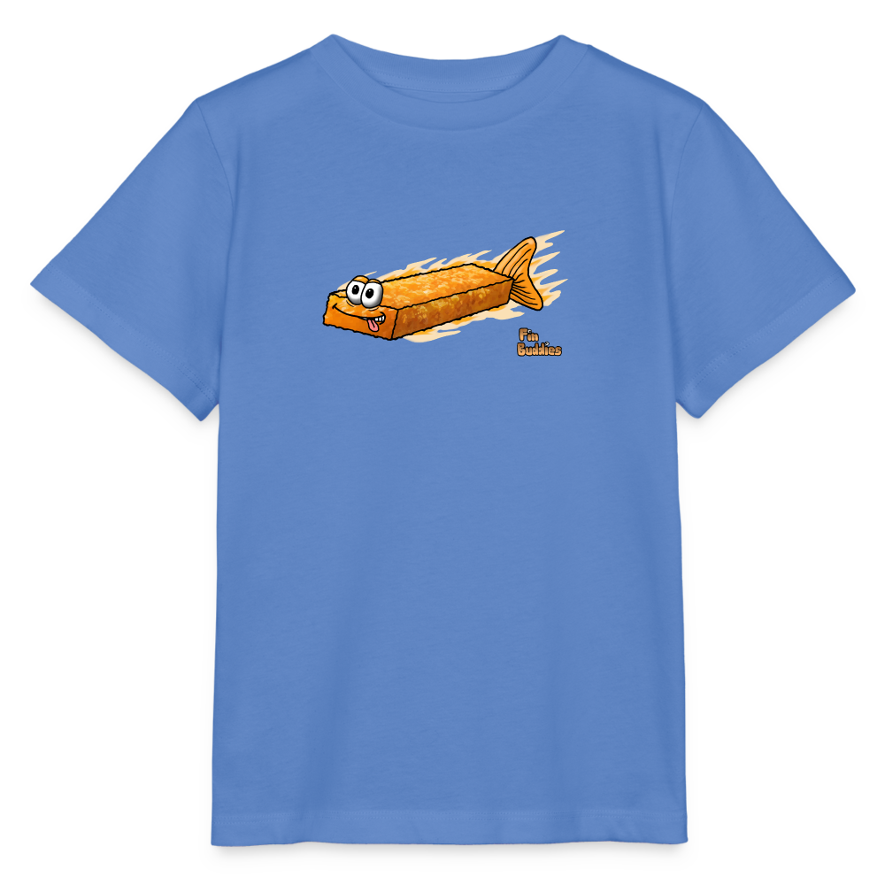 Fischstäbchen - Kinder Bio-T-Shirt - Blau