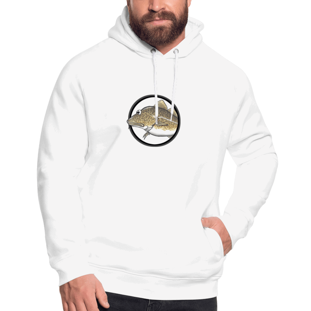 Dorsch im Fokus - Unisex Bio-Hoodie - Weiß