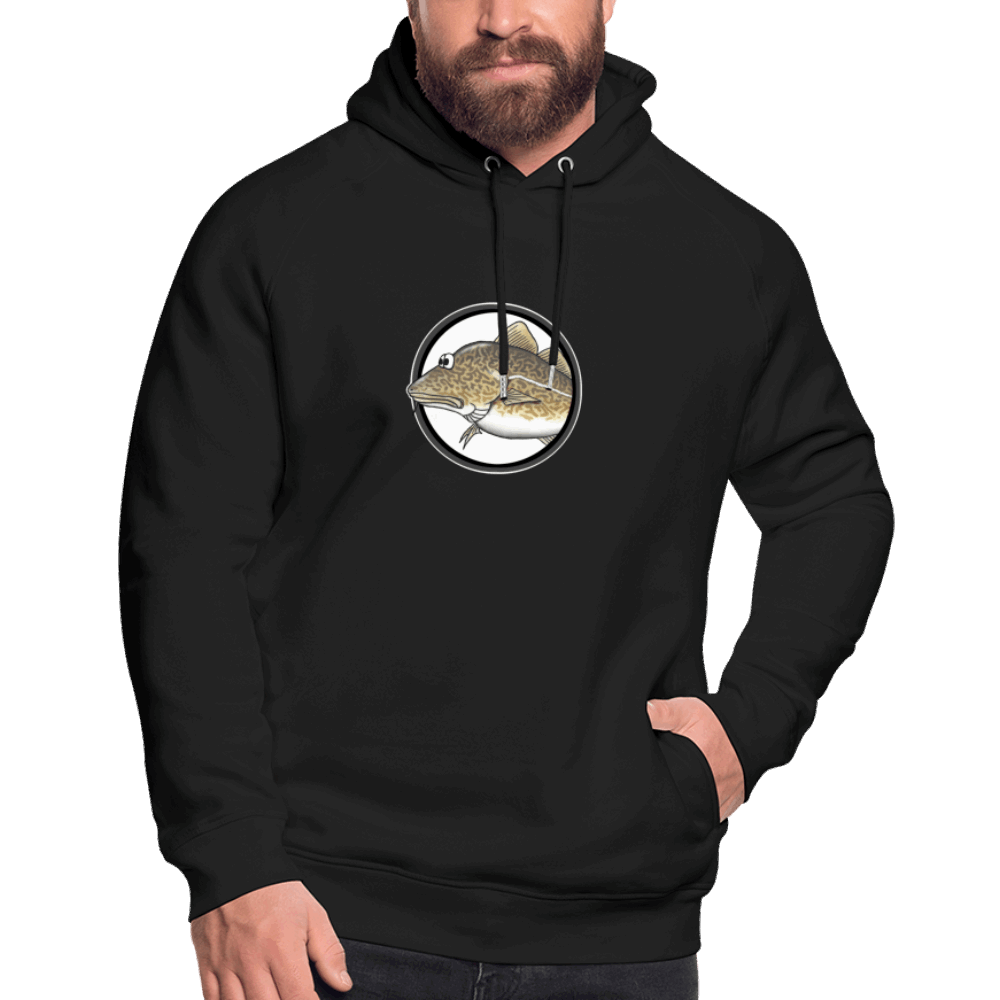 Dorsch im Fokus - Unisex Bio-Hoodie - Schwarz