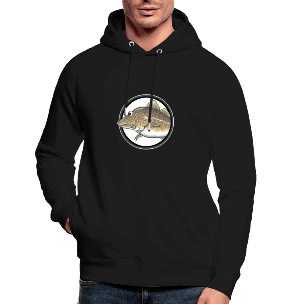 Dorsch im Fokus - Unisex Bio-Hoodie - Schwarz