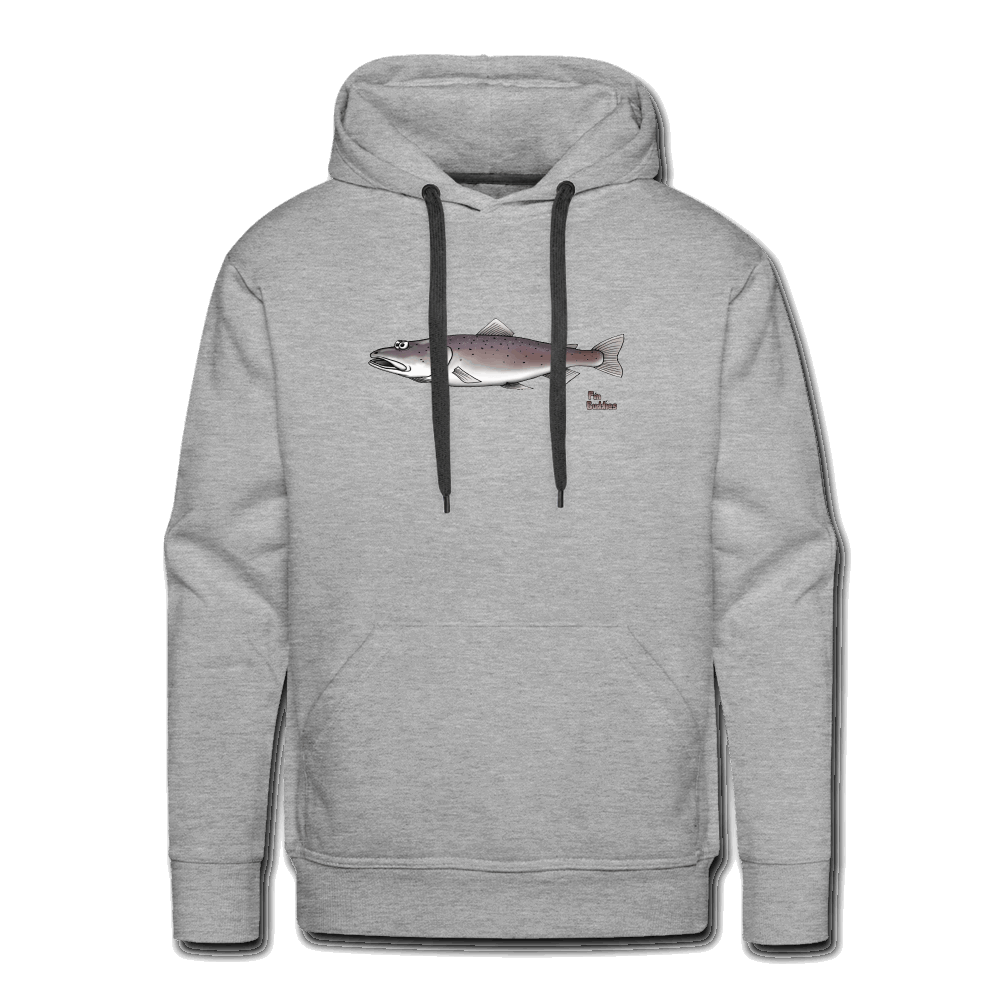 Huchen - Männer Hoodie - Grau meliert