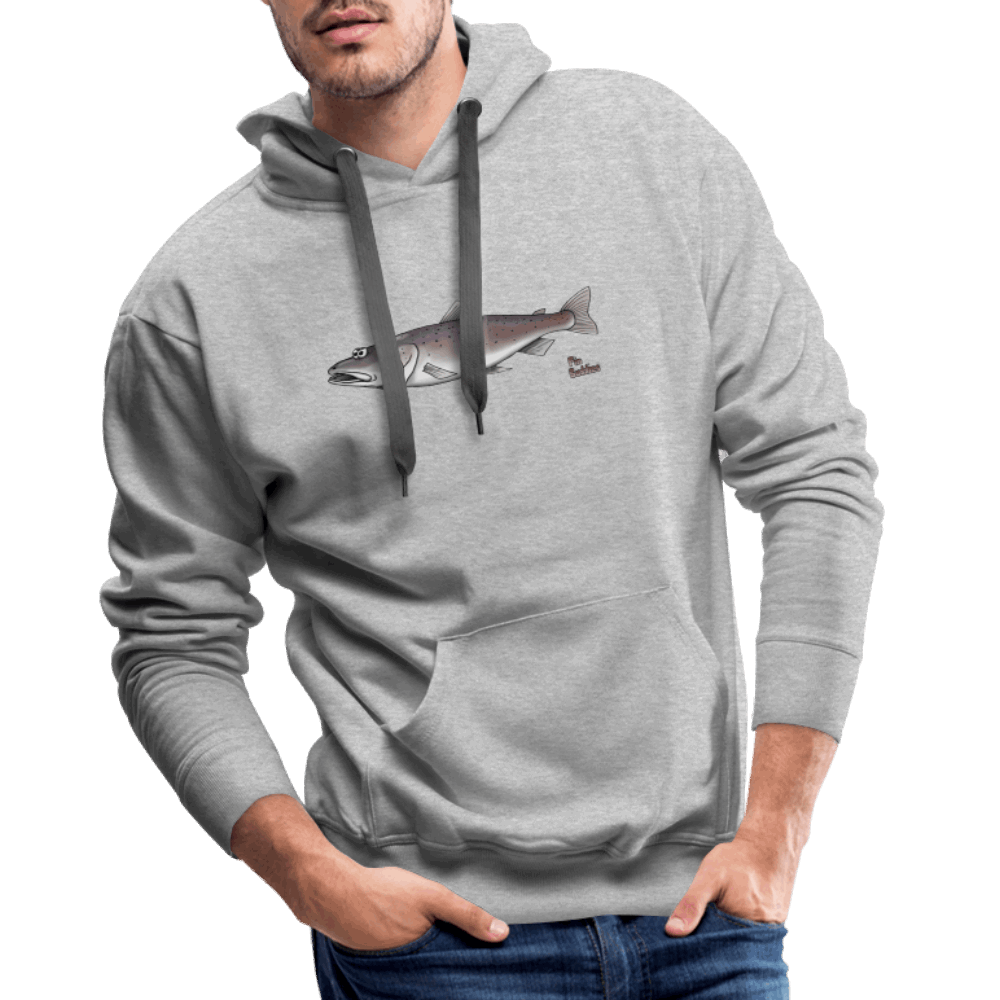 Huchen - Männer Hoodie - Grau meliert