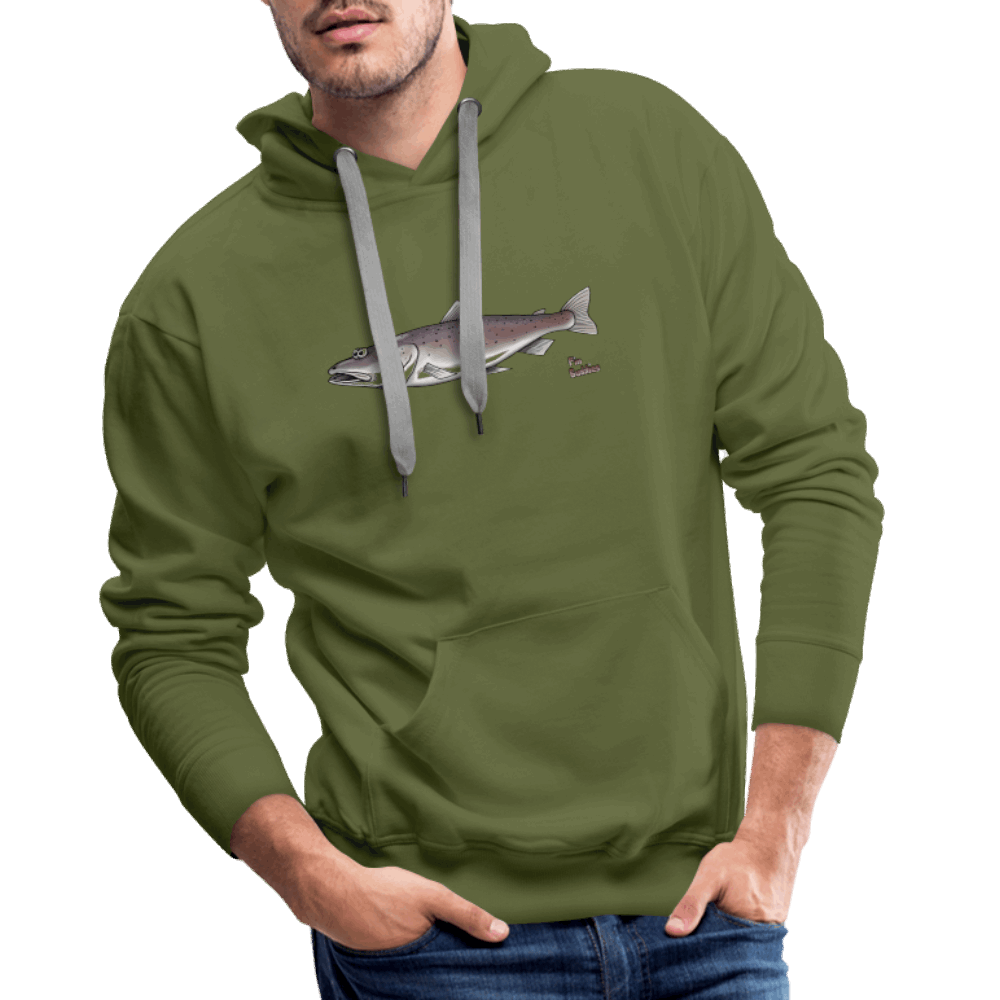 Huchen - Männer Hoodie - Olivgrün