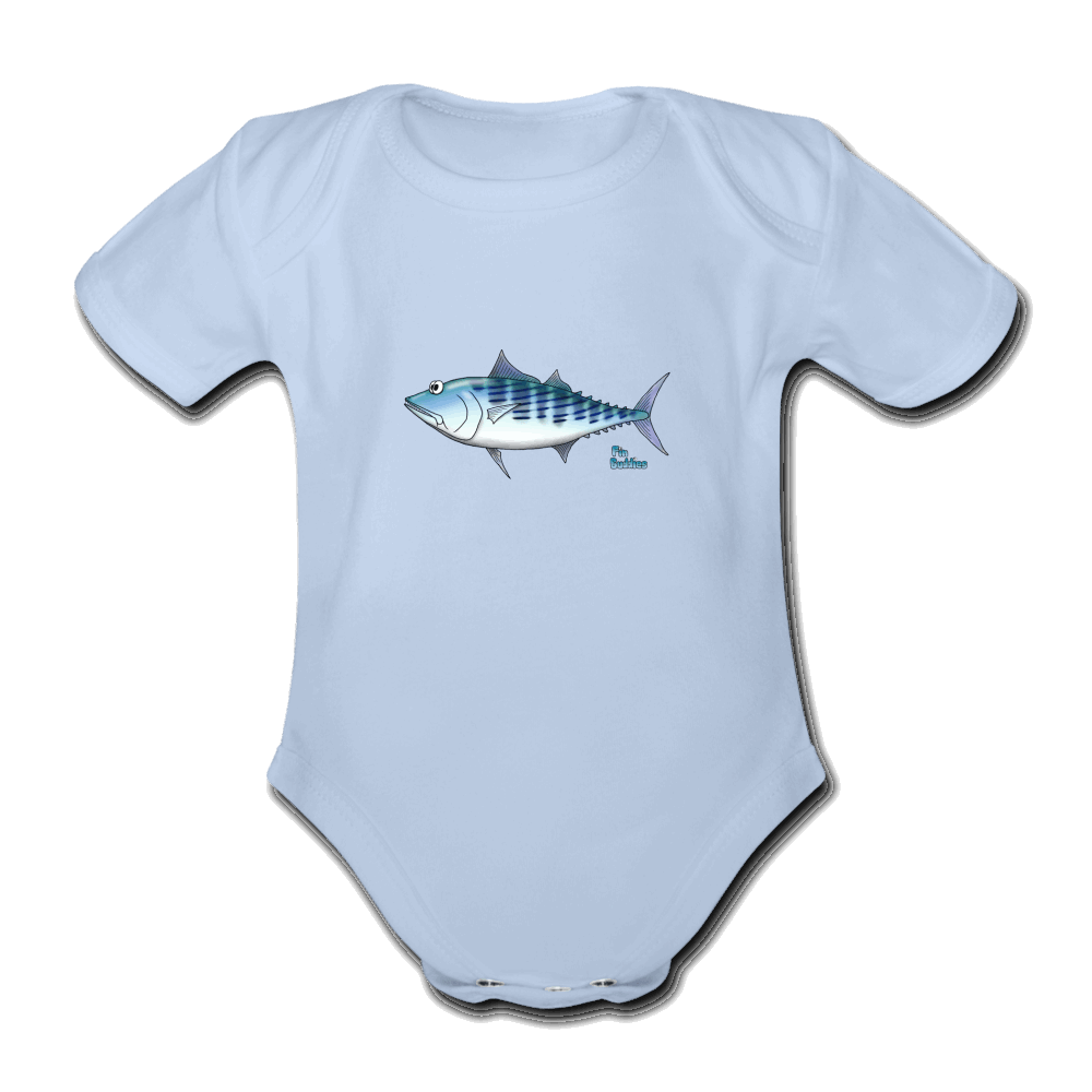 Bonito - Baby Bio-Kurzarm-Body - Sky