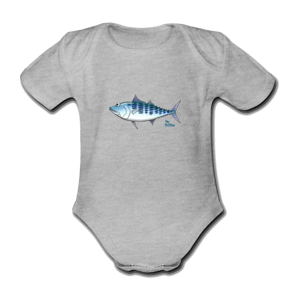 Bonito - Baby Bio-Kurzarm-Body - Grau meliert