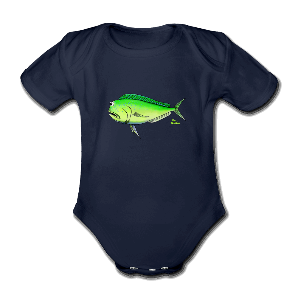 Mahi Mahi - Baby Bio-Kurzarm-Body - Dunkelnavy