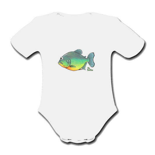 Piranha - Baby Bio-Kurzarm-Body - Weiß