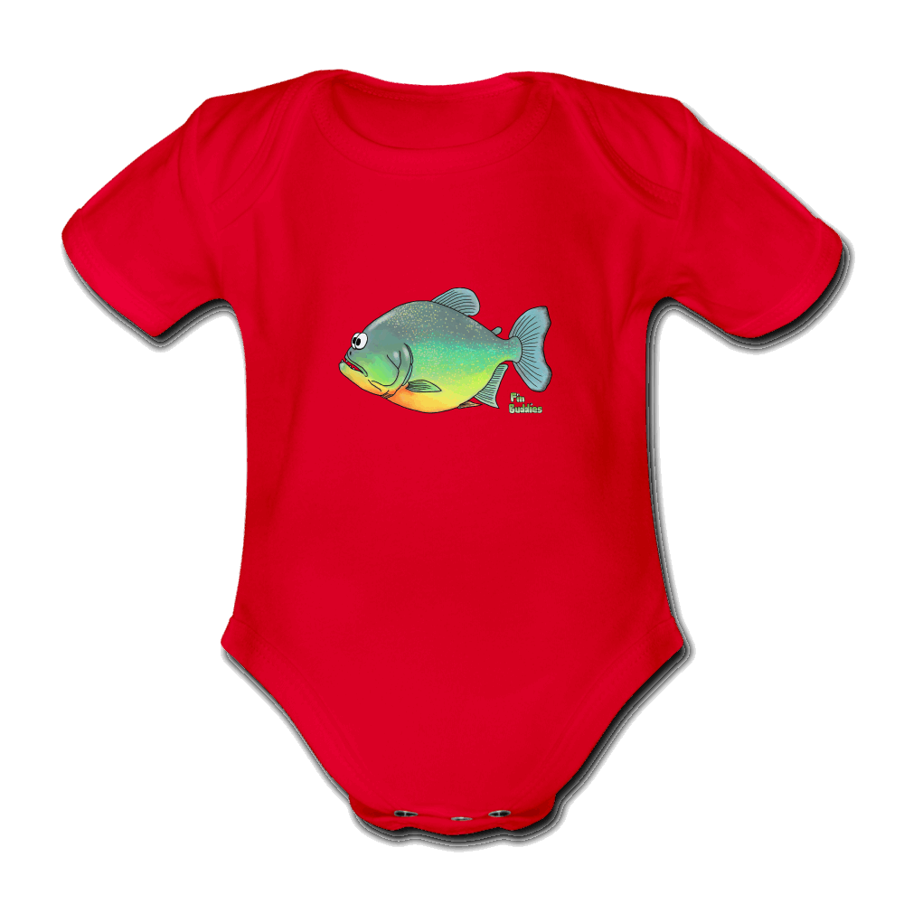 Piranha - Baby Bio-Kurzarm-Body - Rot