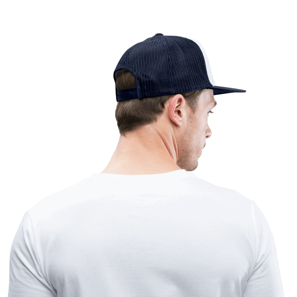 Regenbogenforelle jagd Nymphe - Trucker Cap - Weiß/Navy