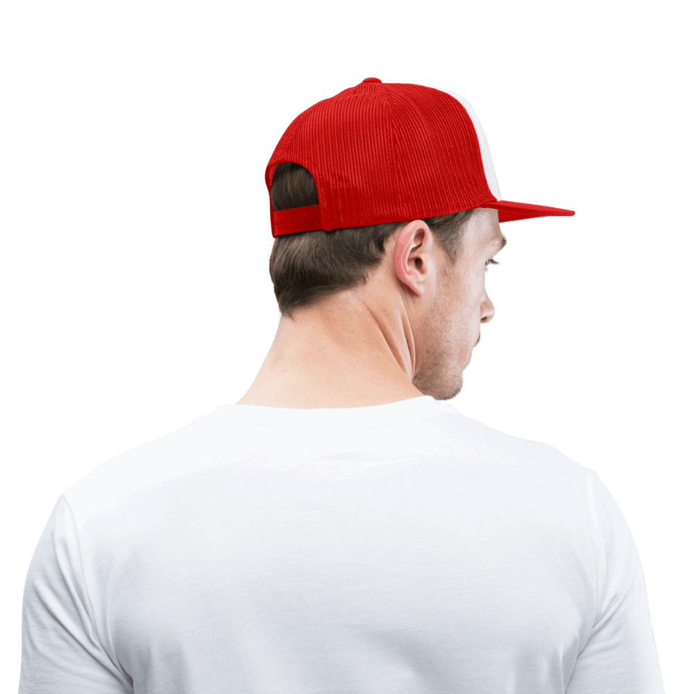 Regenbogenforelle jagd Nymphe - Trucker Cap - Weiß/Rot