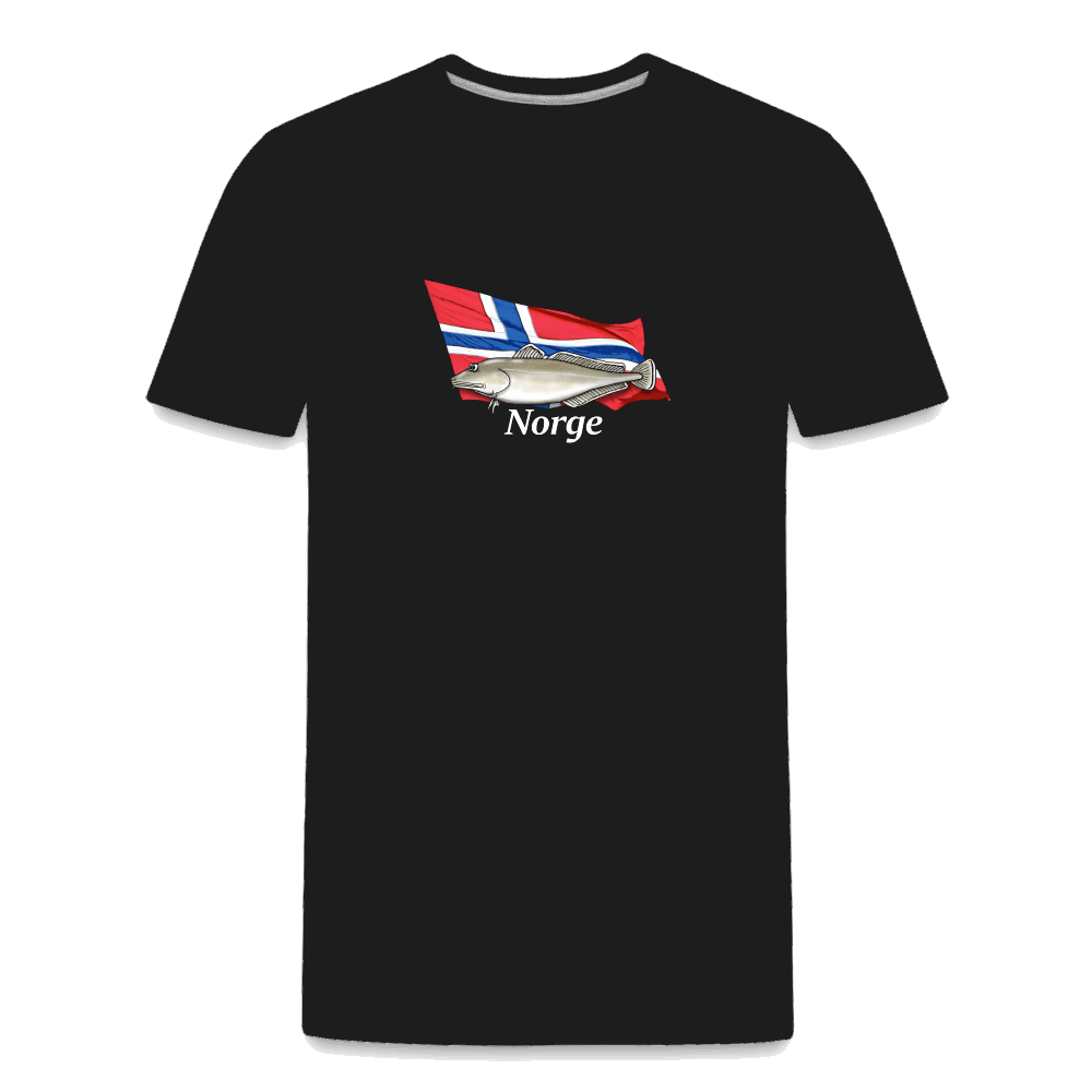 Norge Leng - Angel T-Shirt für Männer - Premium Bio T-Shirt - Schwarz