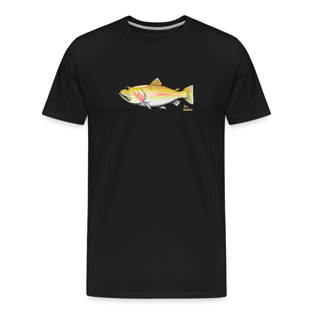 Goldforelle - Männer Premium Bio T-Shirt - Schwarz