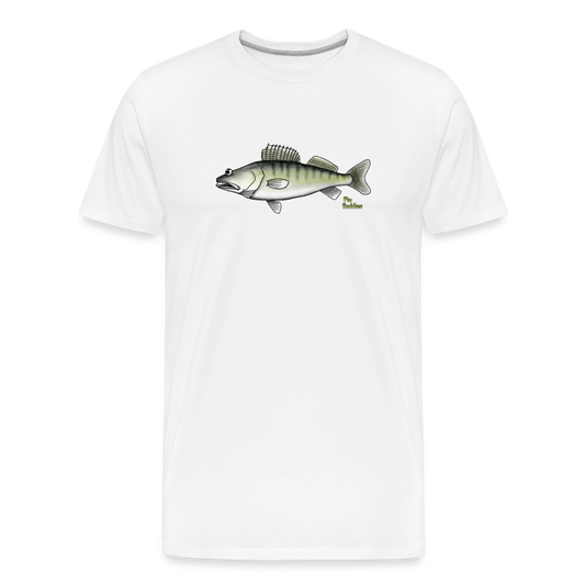 Zander - Männer Premium Bio T-Shirt - weiß