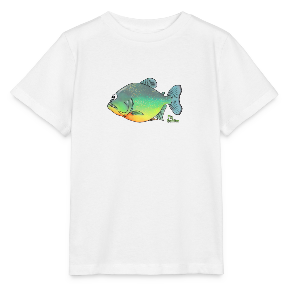 Piranha - Kinder Bio-T-Shirt - Weiß