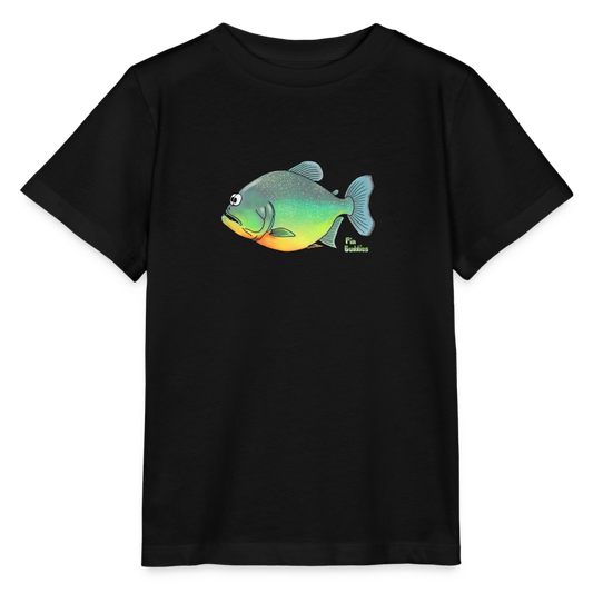 Piranha - Kinder Bio-T-Shirt - Schwarz