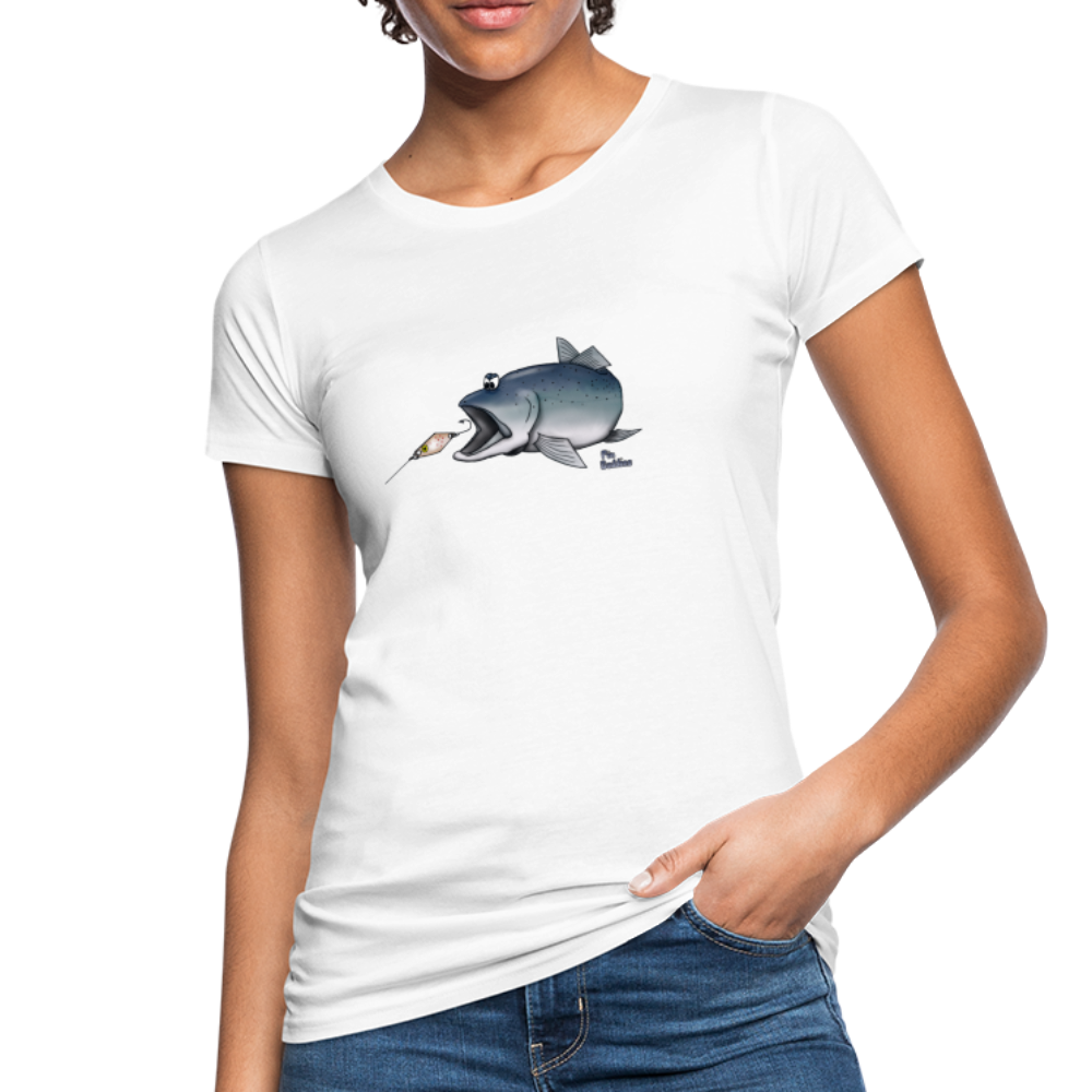 Forelle mit Spoon - Women's Organic T-Shirt - white