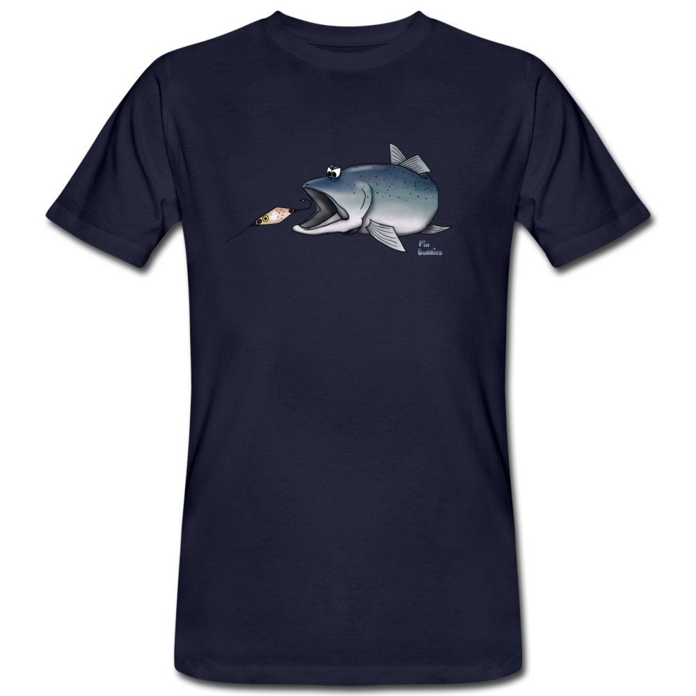 Forelle mit Spoon - Men's Organic T-Shirt - navy