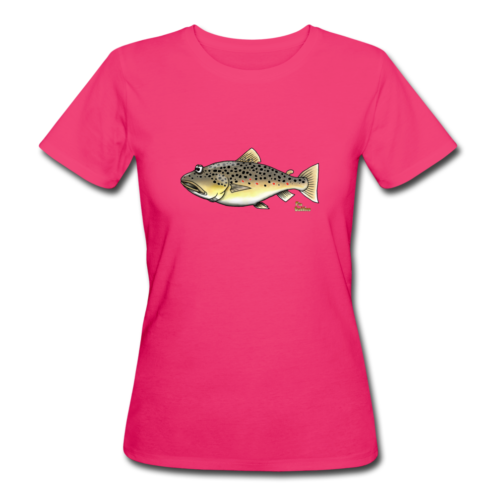 Bachforelle - Frauen Bio T-Shirt - Neon Pink