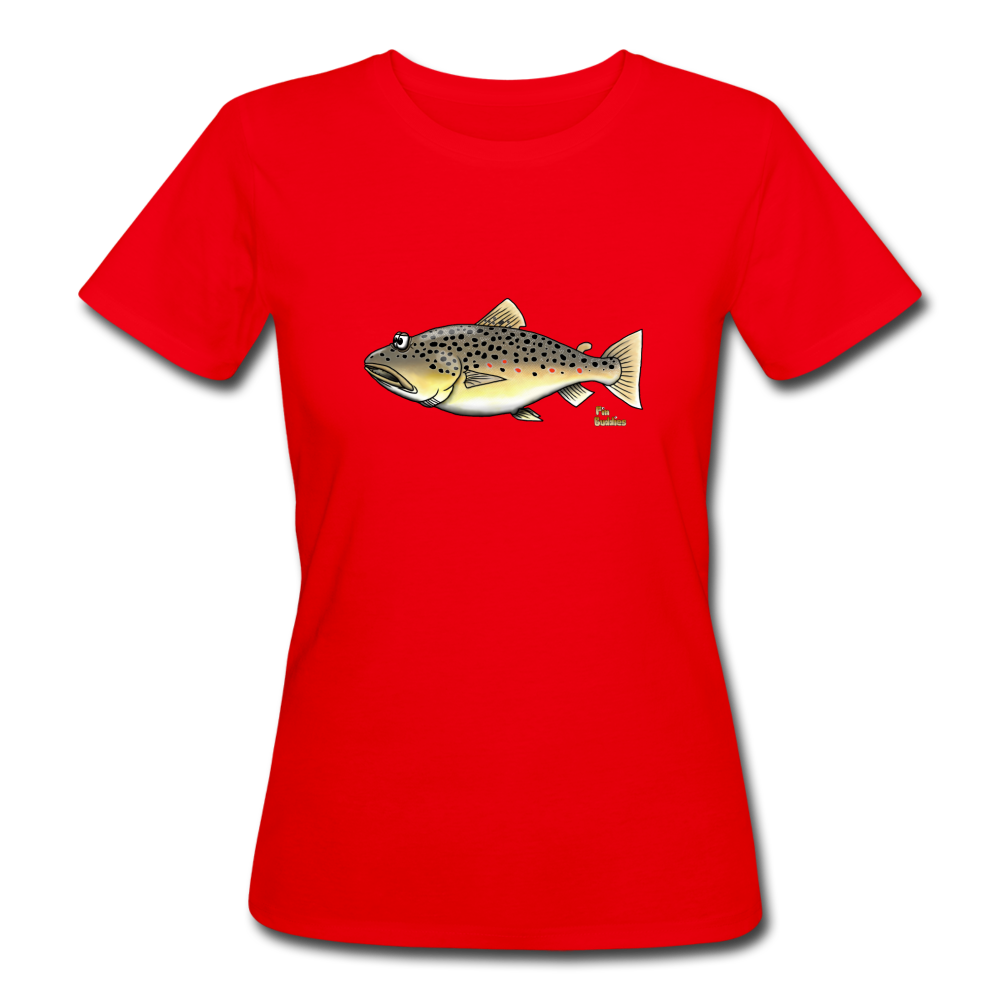 Bachforelle - Frauen Bio T-Shirt - Rot