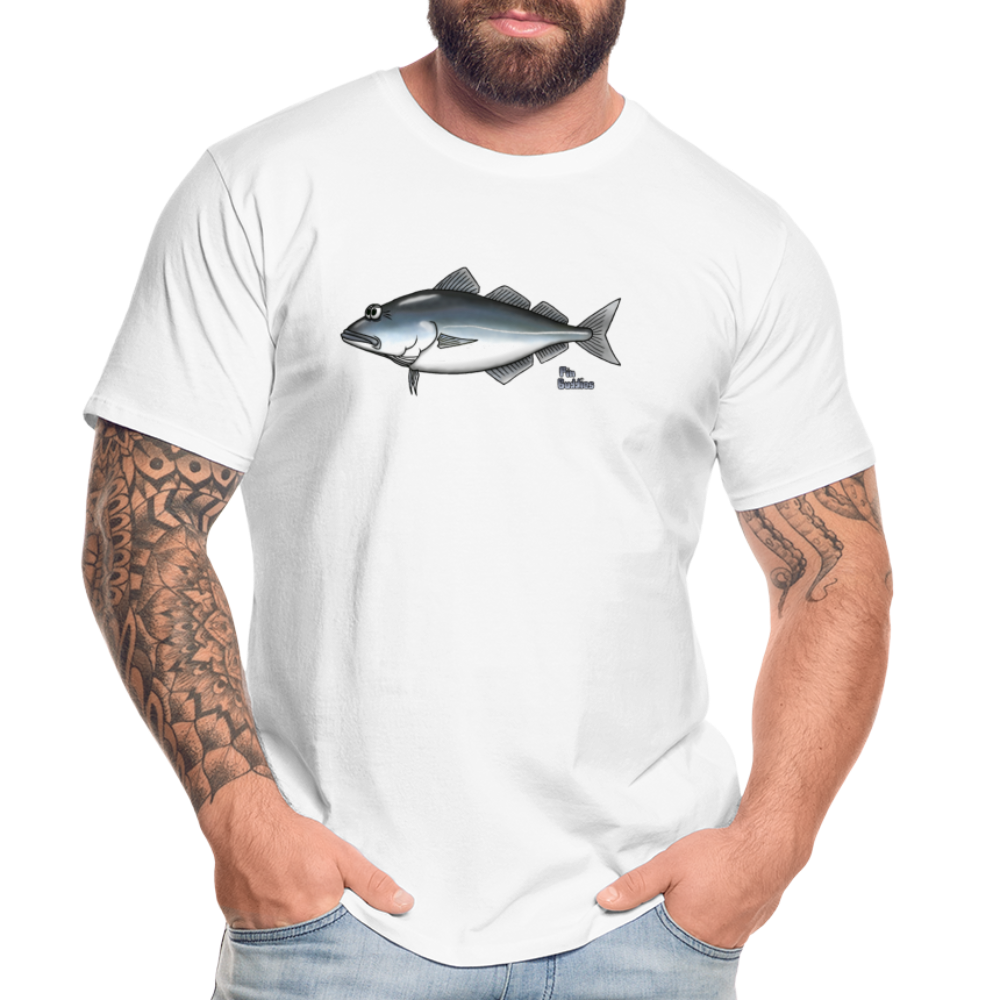 Seelachs - Männer Premium Bio T-Shirt - Weiß