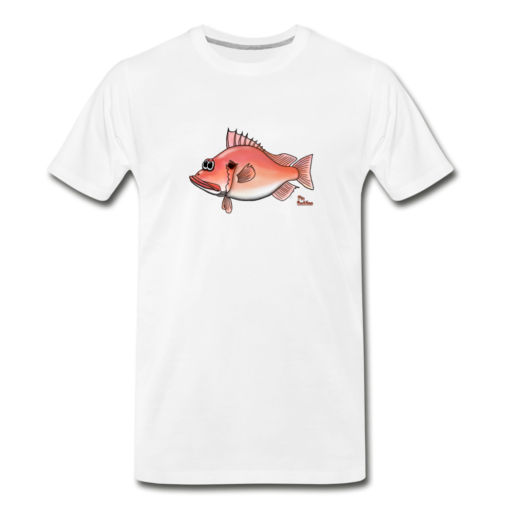 Rotbarsch - Männer Premium Bio T-Shirt - Weiß