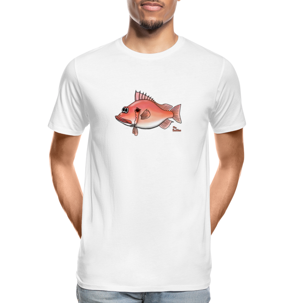 Rotbarsch - Männer Premium Bio T-Shirt - Weiß