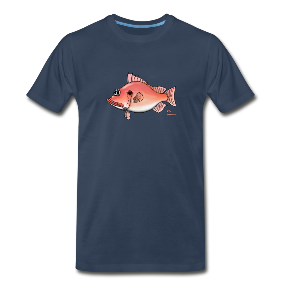 Rotbarsch - Männer Premium Bio T-Shirt - Navy