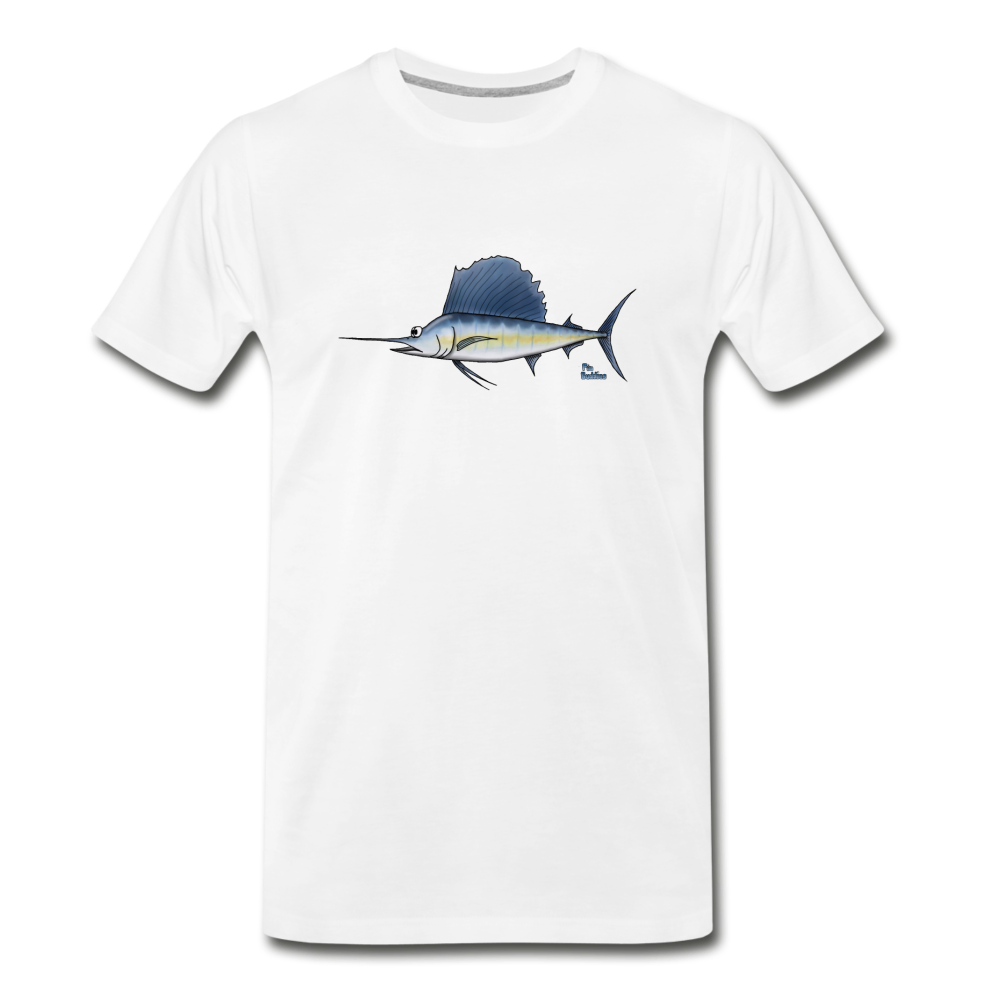 Segelfisch / Sailfish - Männer Premium Bio T-Shirt - Weiß