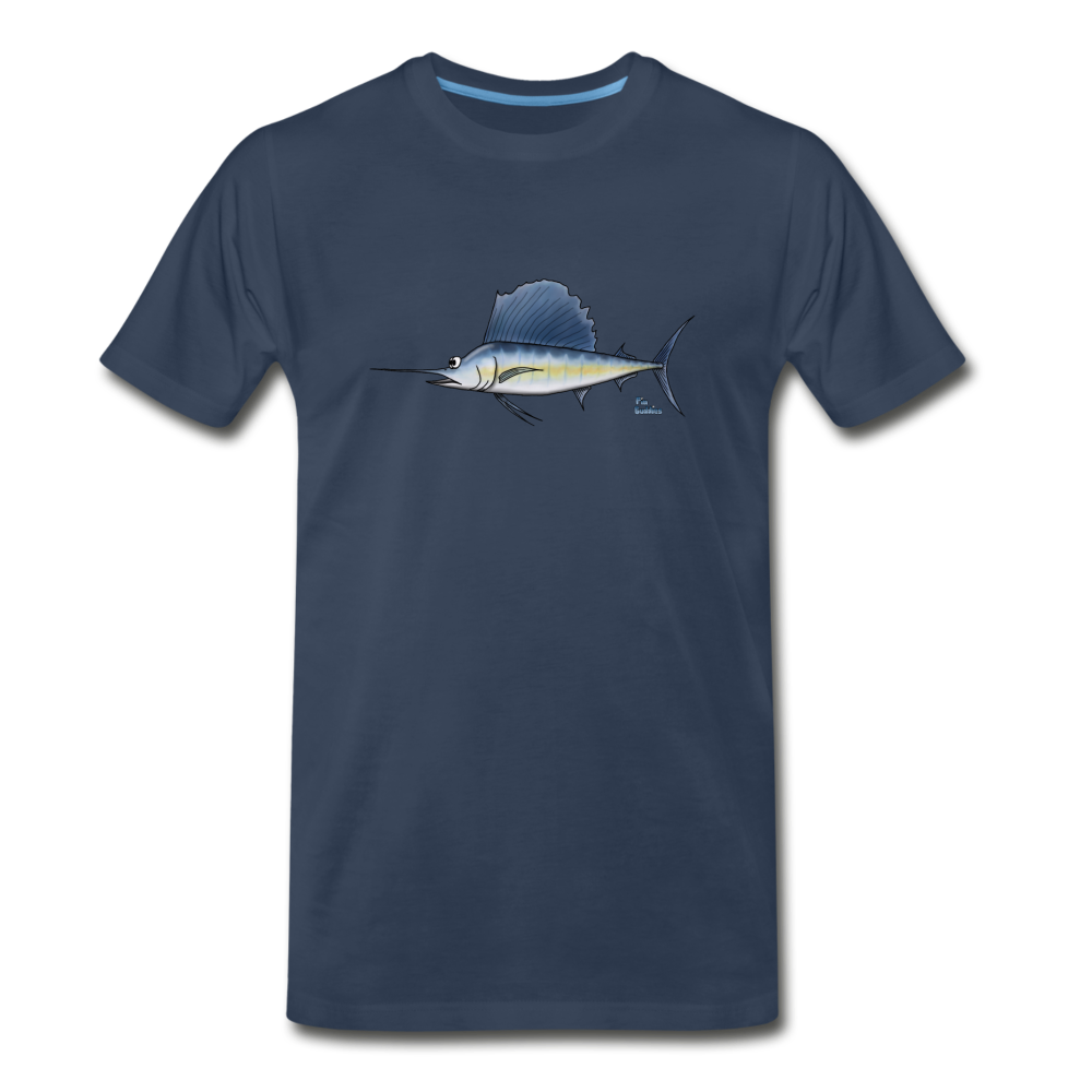 Segelfisch / Sailfish - Männer Premium Bio T-Shirt - Navy