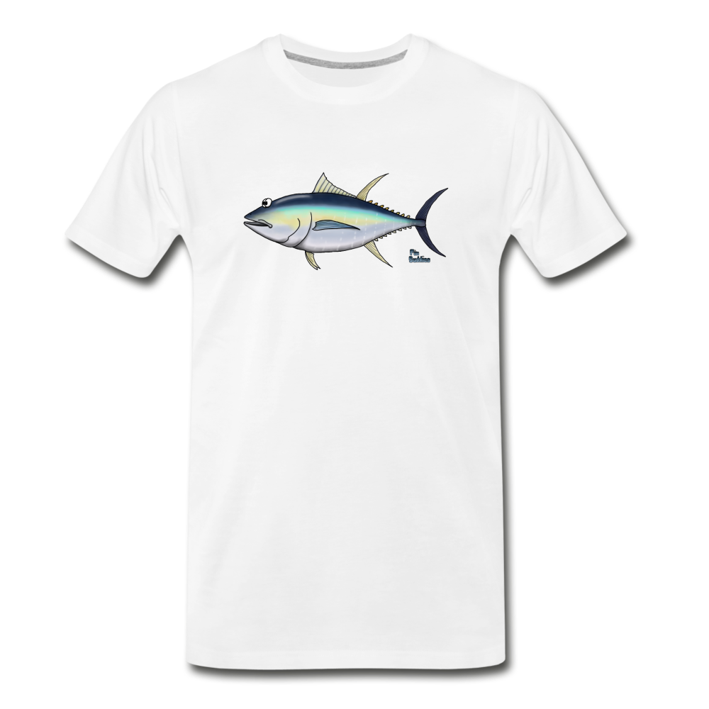 Gelbflossen-Thun / Ahi - Männer Premium Bio T-Shirt - Weiß