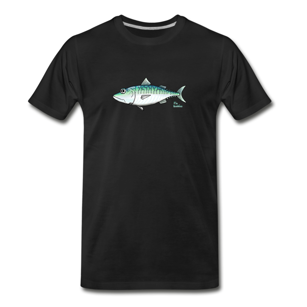 Makrele - Männer Premium Bio T-Shirt - Schwarz
