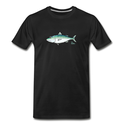 Makrele - Männer Premium Bio T-Shirt - Schwarz
