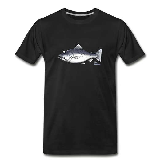 Meerforelle - Männer Premium Bio-T-Shirt - Schwarz